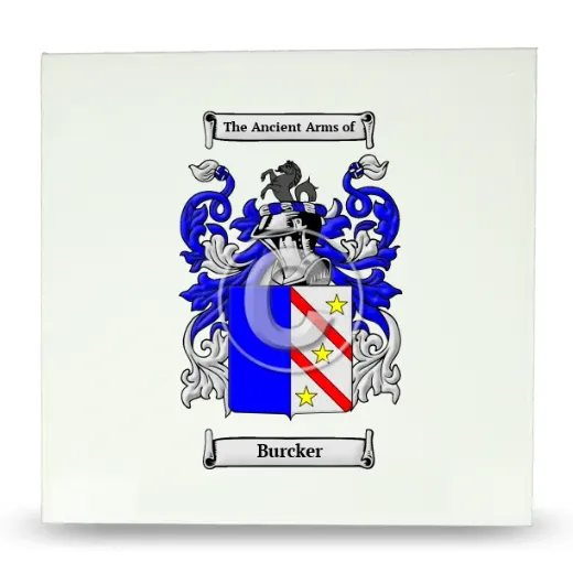 Burcker Large Ceramic Tile with Coat of Arms