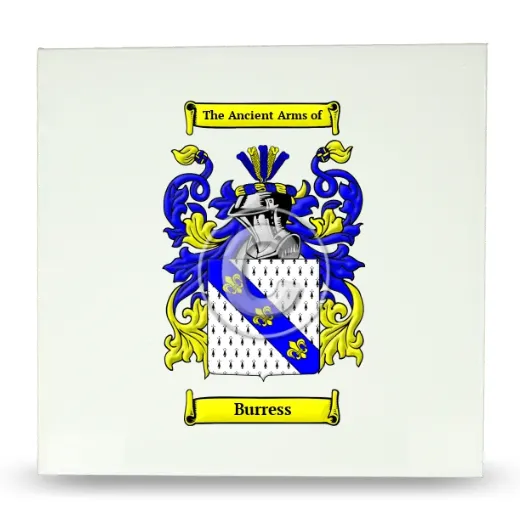 Burress Large Ceramic Tile with Coat of Arms