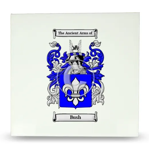Bush Large Ceramic Tile with Coat of Arms