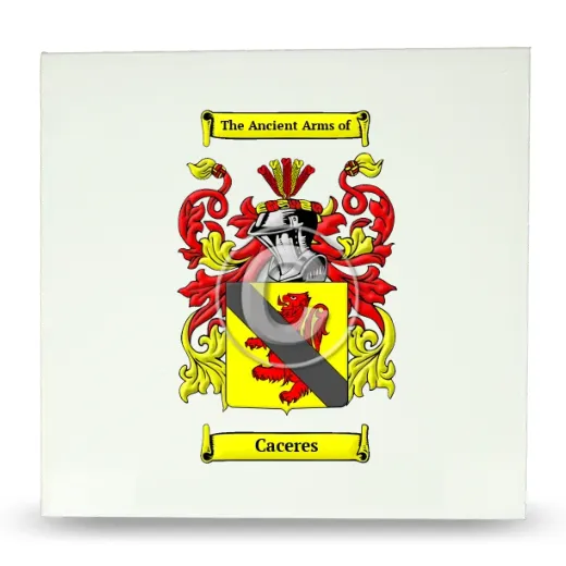Caceres Large Ceramic Tile with Coat of Arms