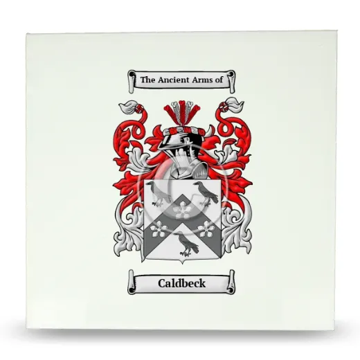 Caldbeck Large Ceramic Tile with Coat of Arms