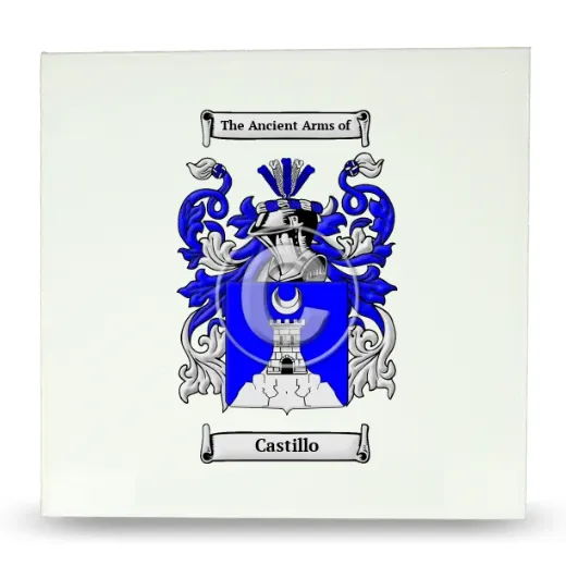 Castillo Large Ceramic Tile with Coat of Arms