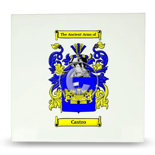 Castro Large Ceramic Tile with Coat of Arms