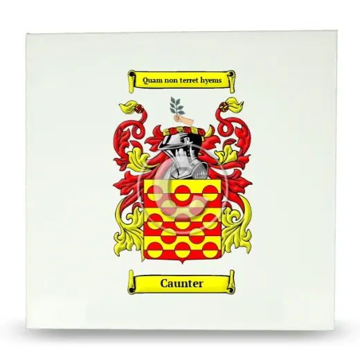 Caunter Large Ceramic Tile with Coat of Arms