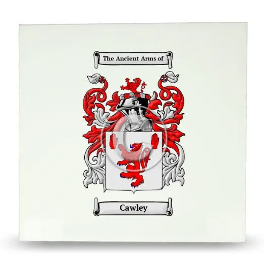 Cawley Large Ceramic Tile with Coat of Arms