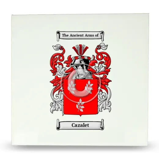 Cazalet Large Ceramic Tile with Coat of Arms