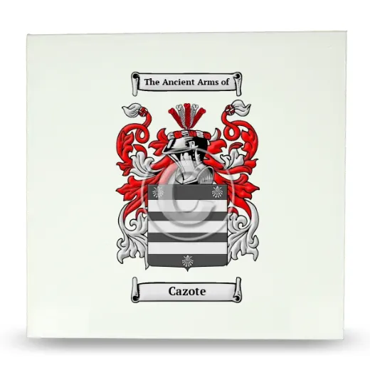 Cazote Large Ceramic Tile with Coat of Arms