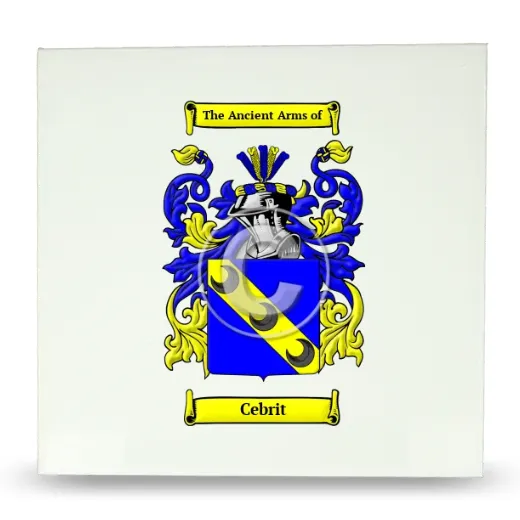 Cebrit Large Ceramic Tile with Coat of Arms