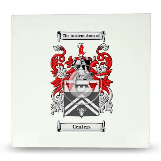 Centers Large Ceramic Tile with Coat of Arms