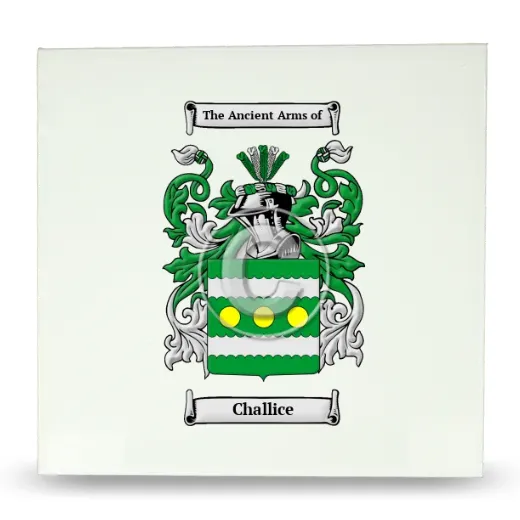 Challice Large Ceramic Tile with Coat of Arms