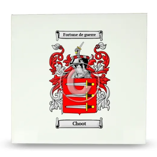 Choot Large Ceramic Tile with Coat of Arms