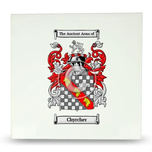 Chyrcher Large Ceramic Tile with Coat of Arms
