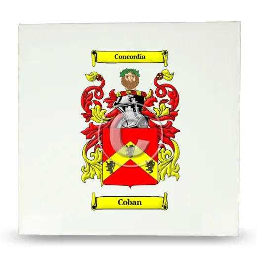 Coban Large Ceramic Tile with Coat of Arms