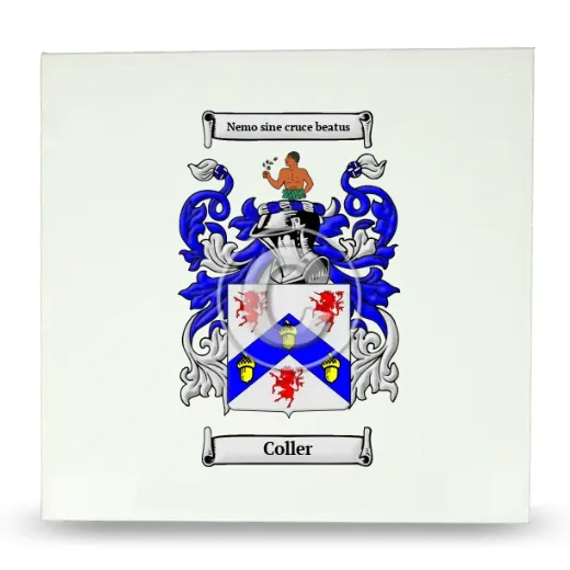 Coller Large Ceramic Tile with Coat of Arms