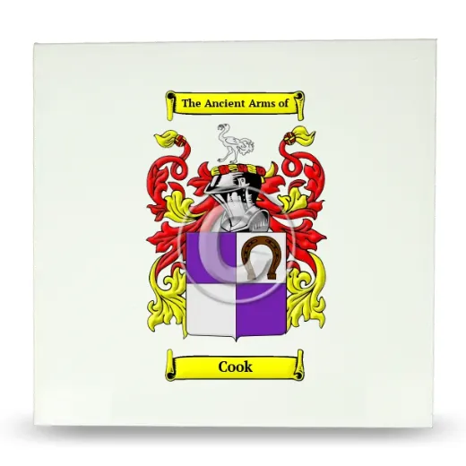 Cook Large Ceramic Tile with Coat of Arms