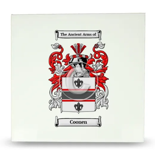 Coonen Large Ceramic Tile with Coat of Arms