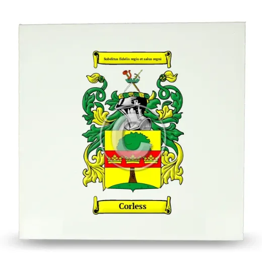 Corless Large Ceramic Tile with Coat of Arms