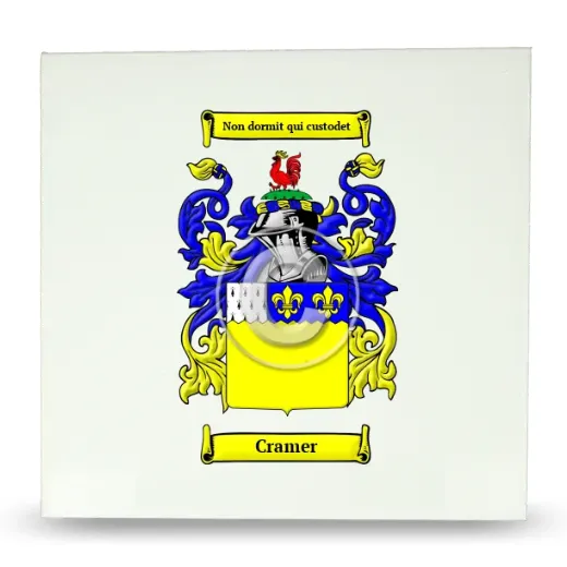 Cramer Large Ceramic Tile with Coat of Arms