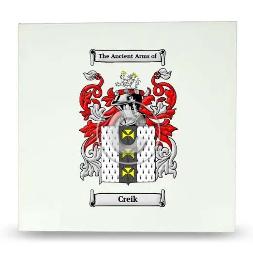 Creik Large Ceramic Tile with Coat of Arms