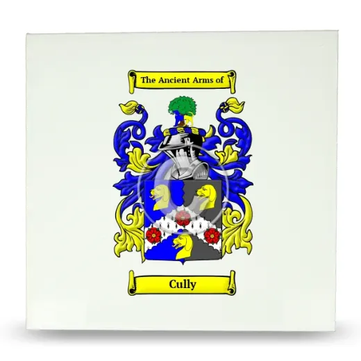 Cully Large Ceramic Tile with Coat of Arms