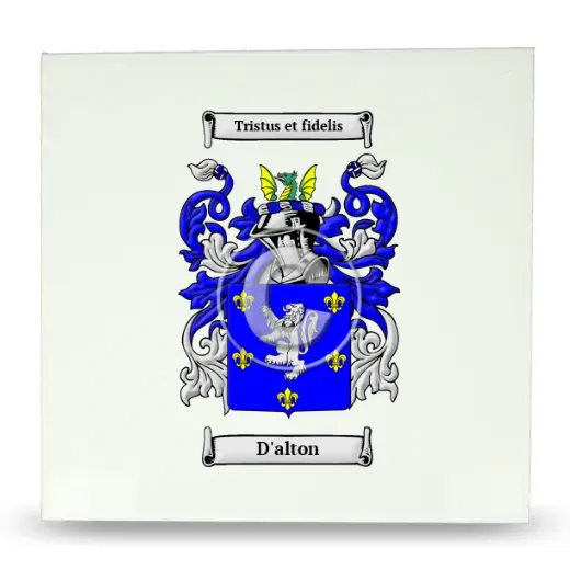 D'alton Large Ceramic Tile with Coat of Arms