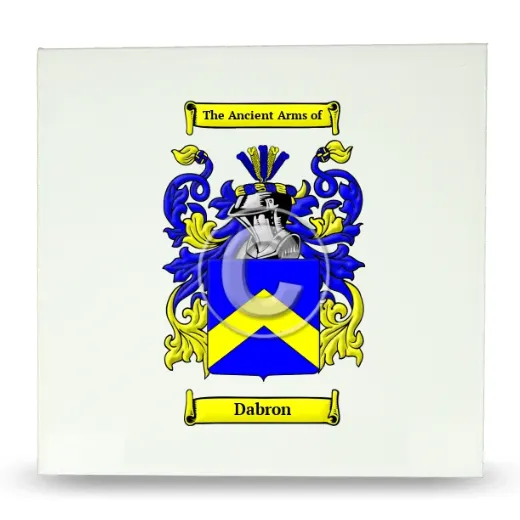 Dabron Large Ceramic Tile with Coat of Arms