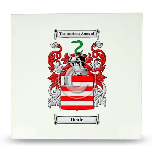 Deale Large Ceramic Tile with Coat of Arms