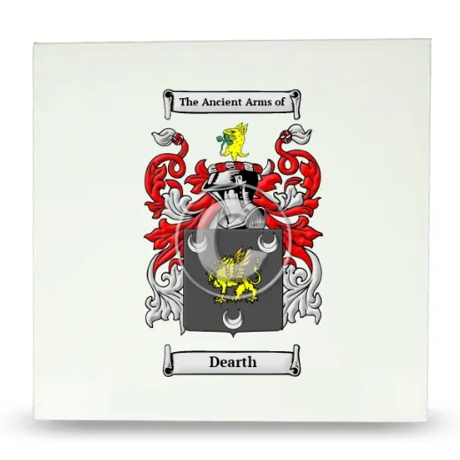 Dearth Large Ceramic Tile with Coat of Arms