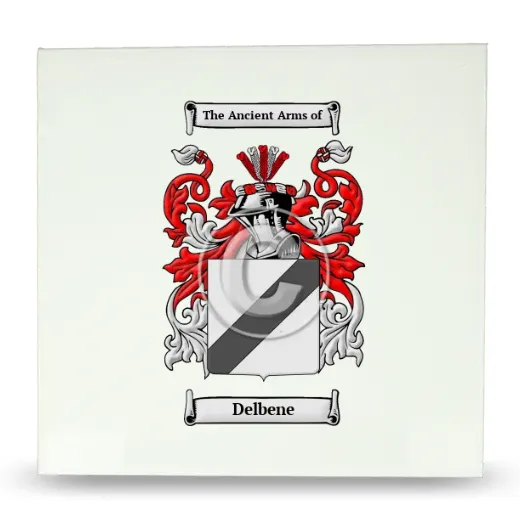 Delbene Large Ceramic Tile with Coat of Arms