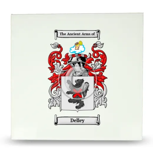 Delley Large Ceramic Tile with Coat of Arms