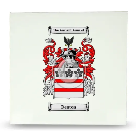 Denton Large Ceramic Tile with Coat of Arms