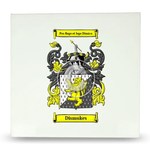Dismukes Large Ceramic Tile with Coat of Arms