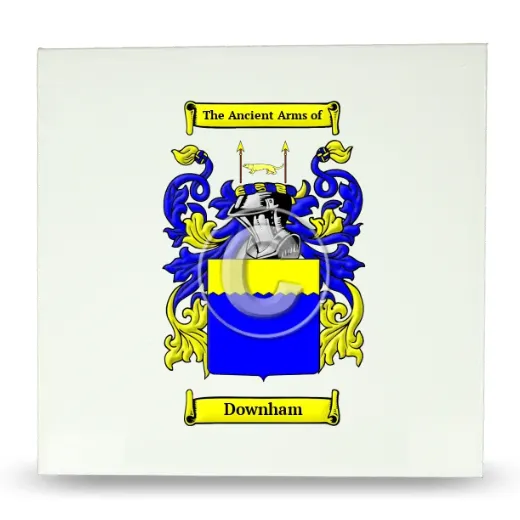 Downham Large Ceramic Tile with Coat of Arms