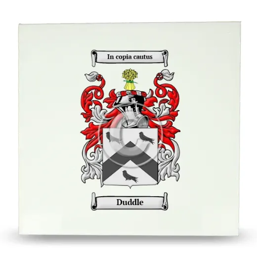 Duddle Large Ceramic Tile with Coat of Arms