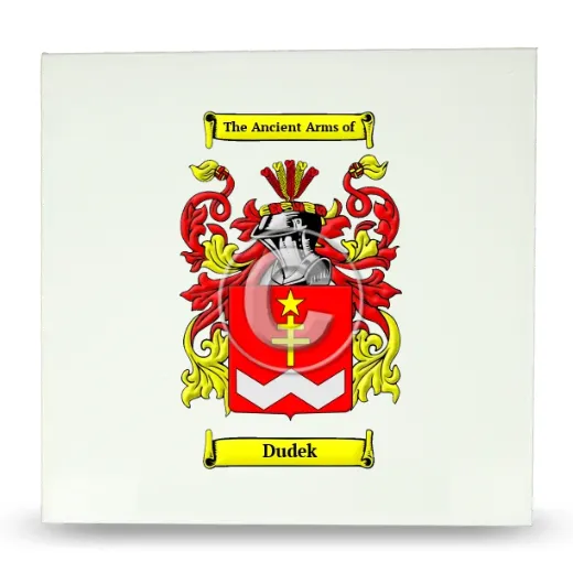 Dudek Large Ceramic Tile with Coat of Arms