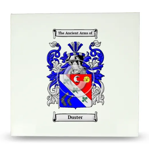 Duster Large Ceramic Tile with Coat of Arms