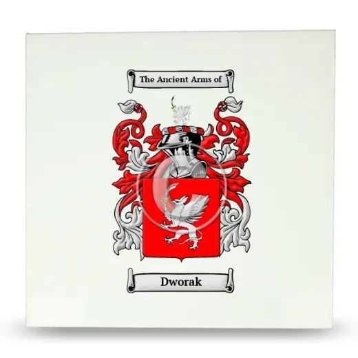 Dworak Large Ceramic Tile with Coat of Arms