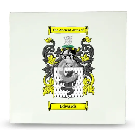 Edwards Large Ceramic Tile with Coat of Arms