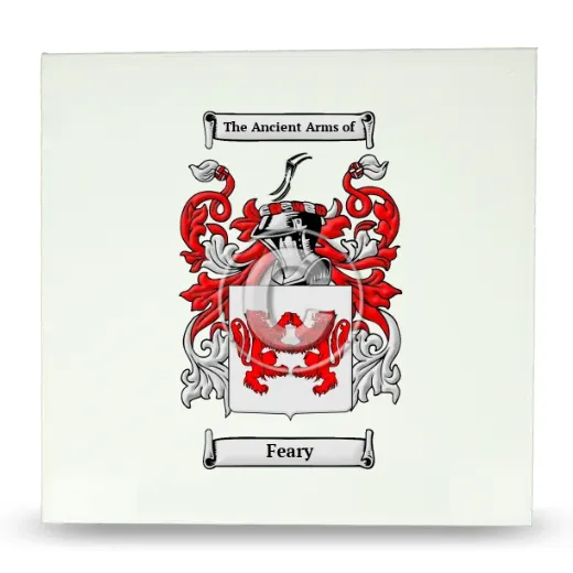 Feary Large Ceramic Tile with Coat of Arms
