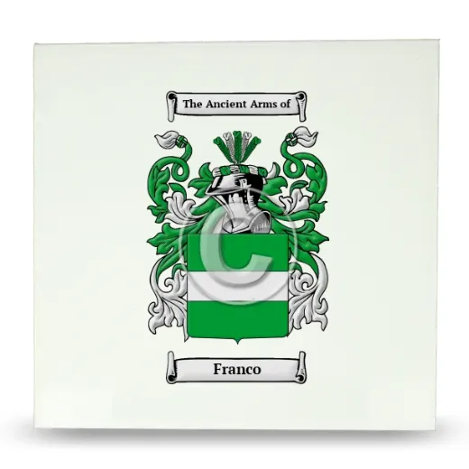 Franco Large Ceramic Tile with Coat of Arms