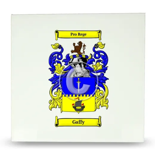 Gaffy Large Ceramic Tile with Coat of Arms