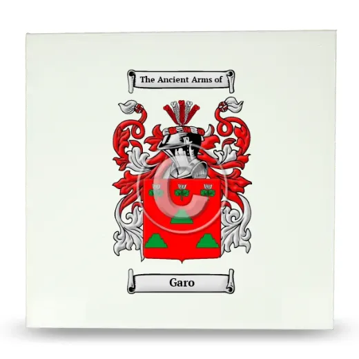 Garo Large Ceramic Tile with Coat of Arms
