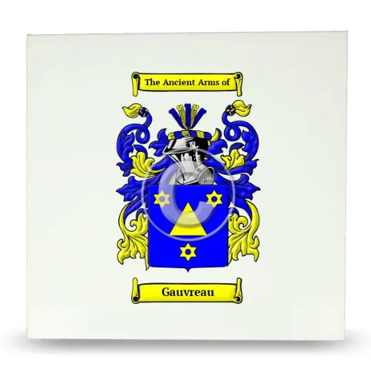 Gauvreau Large Ceramic Tile with Coat of Arms