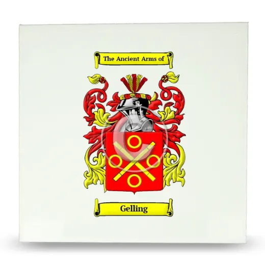 Gelling Large Ceramic Tile with Coat of Arms