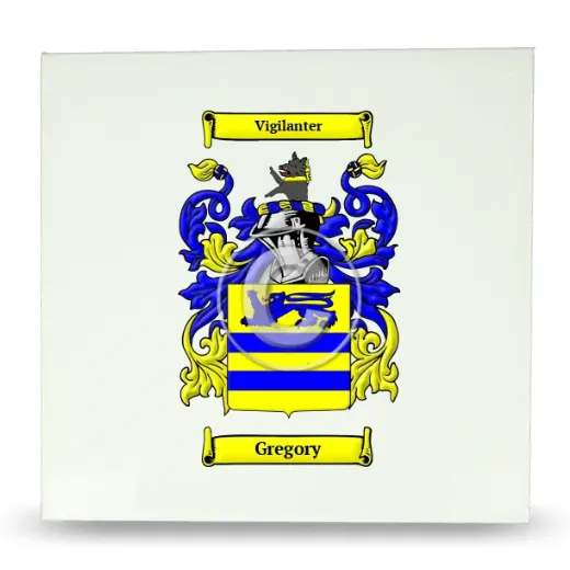 Gregory Large Ceramic Tile with Coat of Arms
