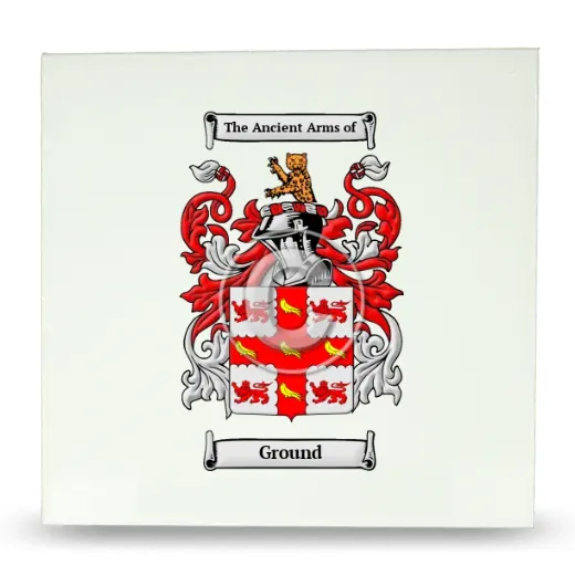 Ground Large Ceramic Tile with Coat of Arms