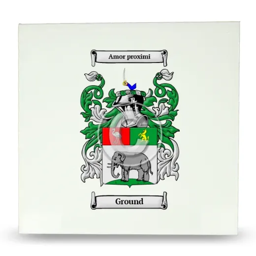 Ground Large Ceramic Tile with Coat of Arms