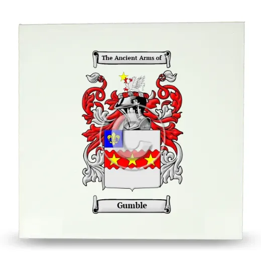Gumble Large Ceramic Tile with Coat of Arms