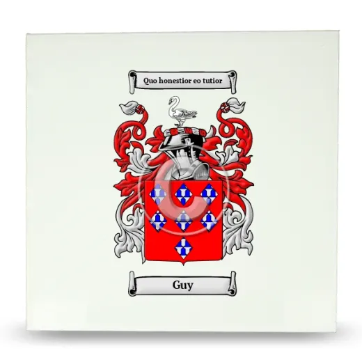 Guy Large Ceramic Tile with Coat of Arms