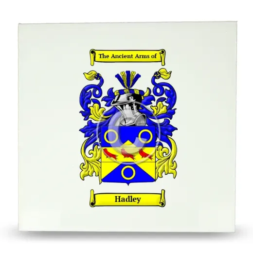 Hadley Large Ceramic Tile with Coat of Arms